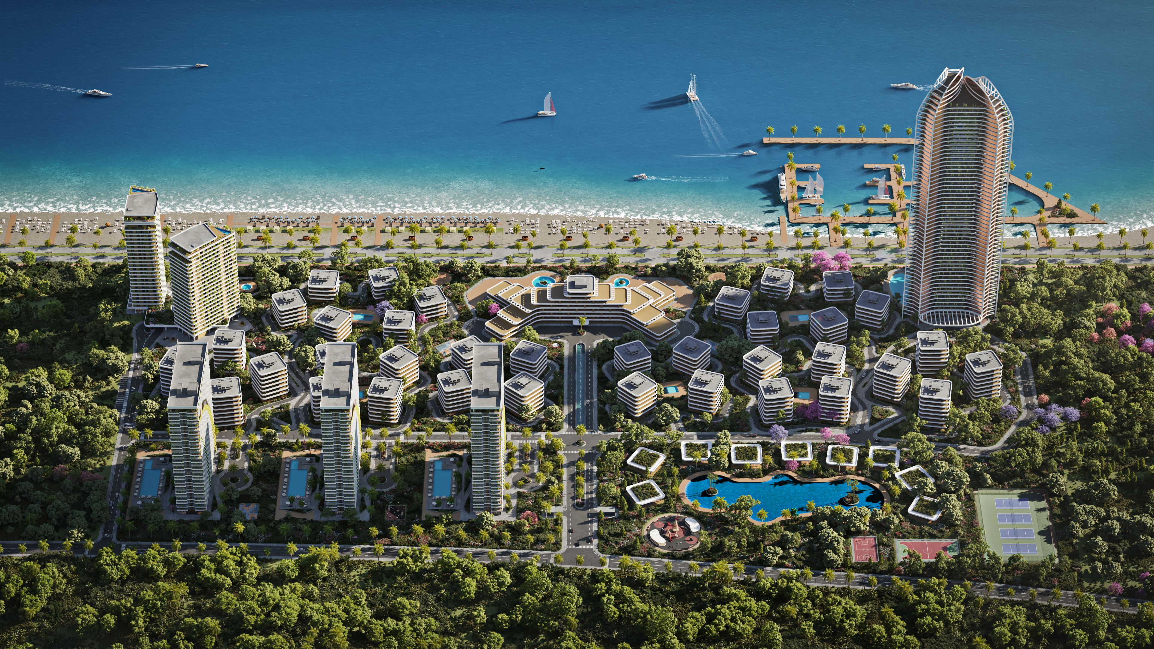 Résidence en bord de mer